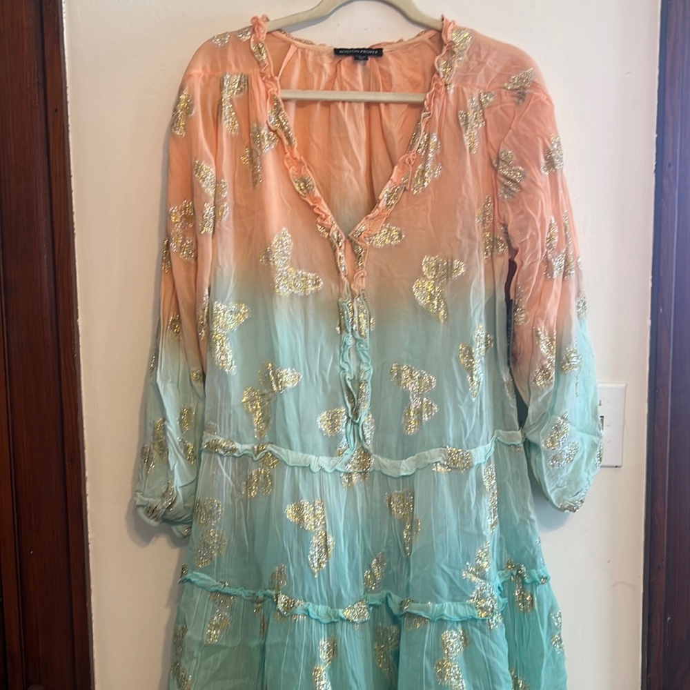 Boston proper butterfly dress